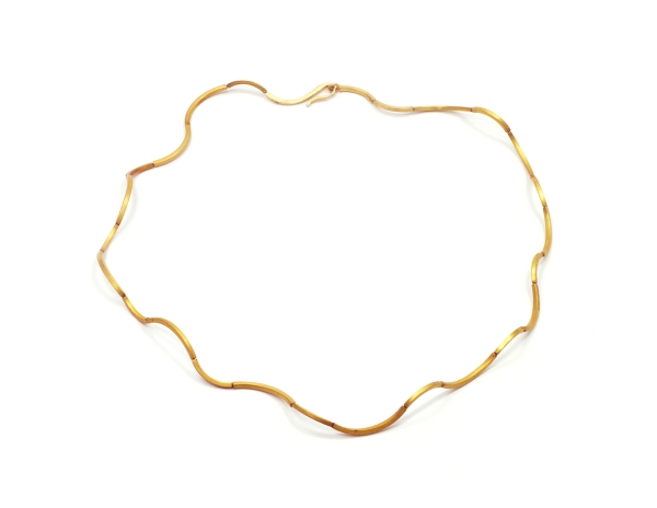 18. Collier Waves / Silber Feingold plattiert