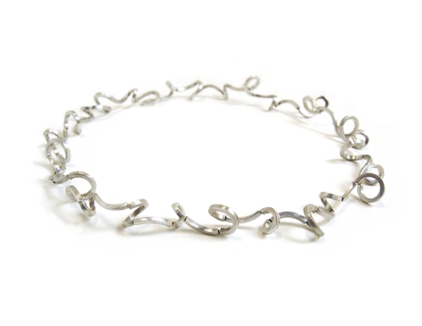 10. Lockencollier / Silber